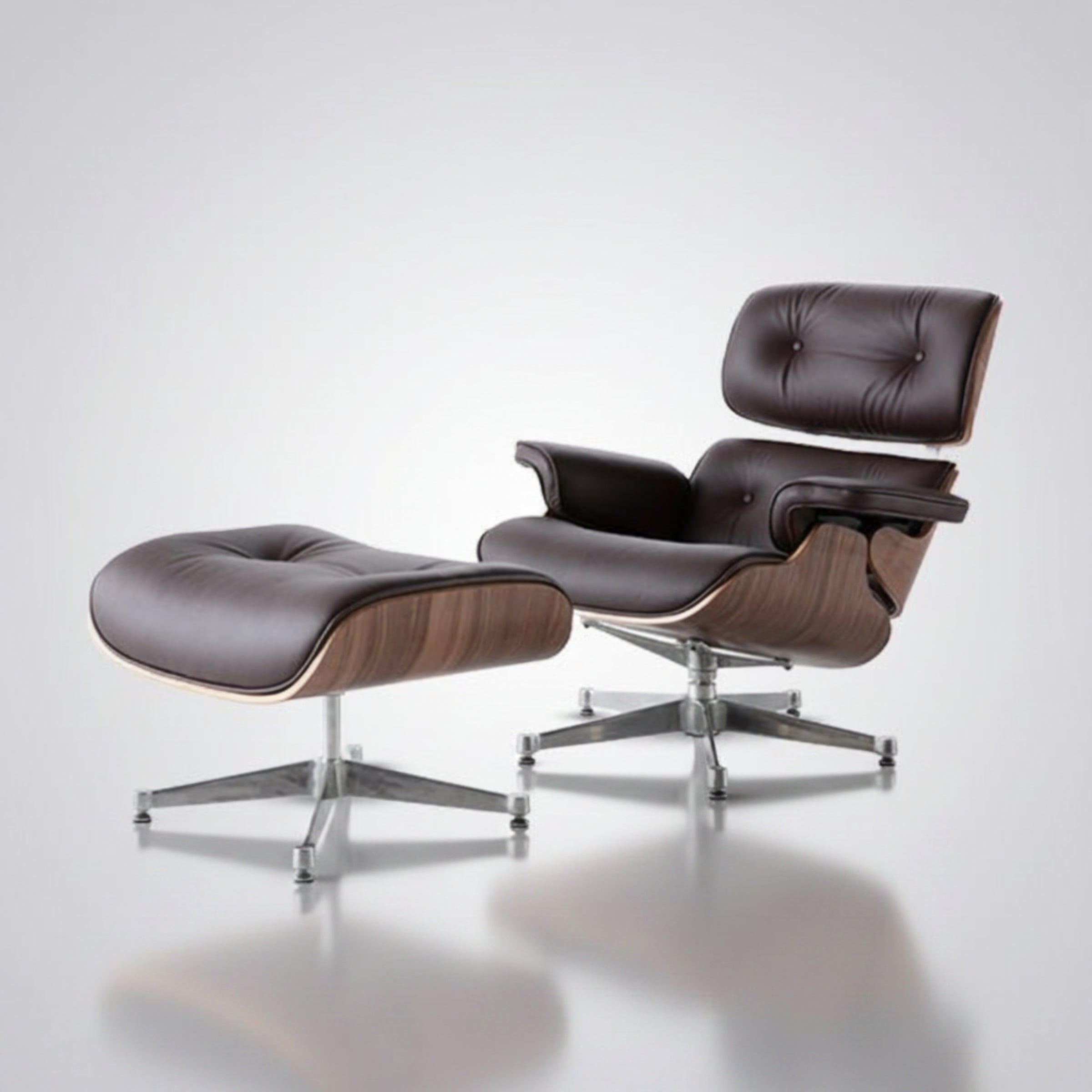Eames Lounge Chair & Ottoman | Walnut Wood | All Colours