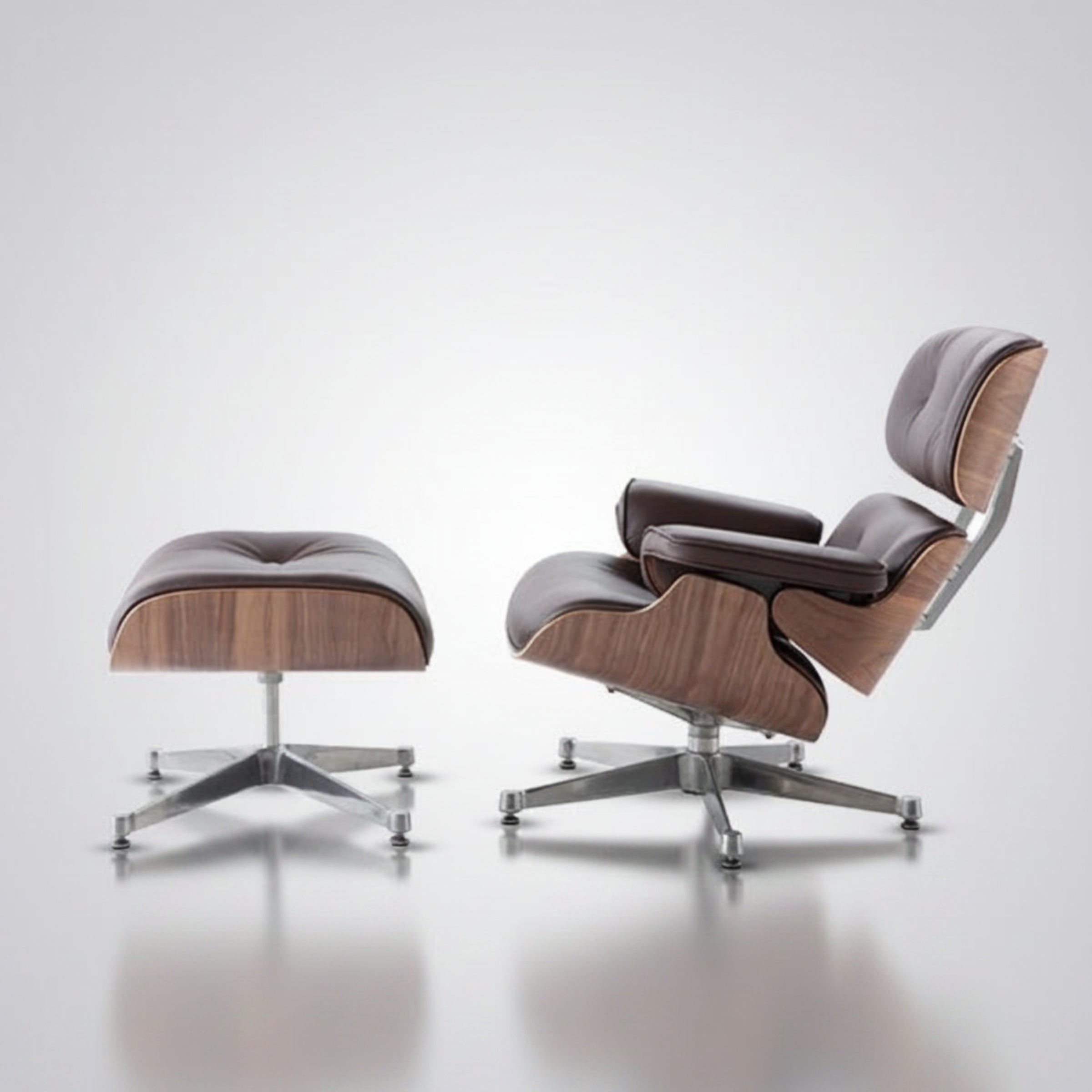Eames Lounge Chair & Ottoman | Walnut Wood | All Colours