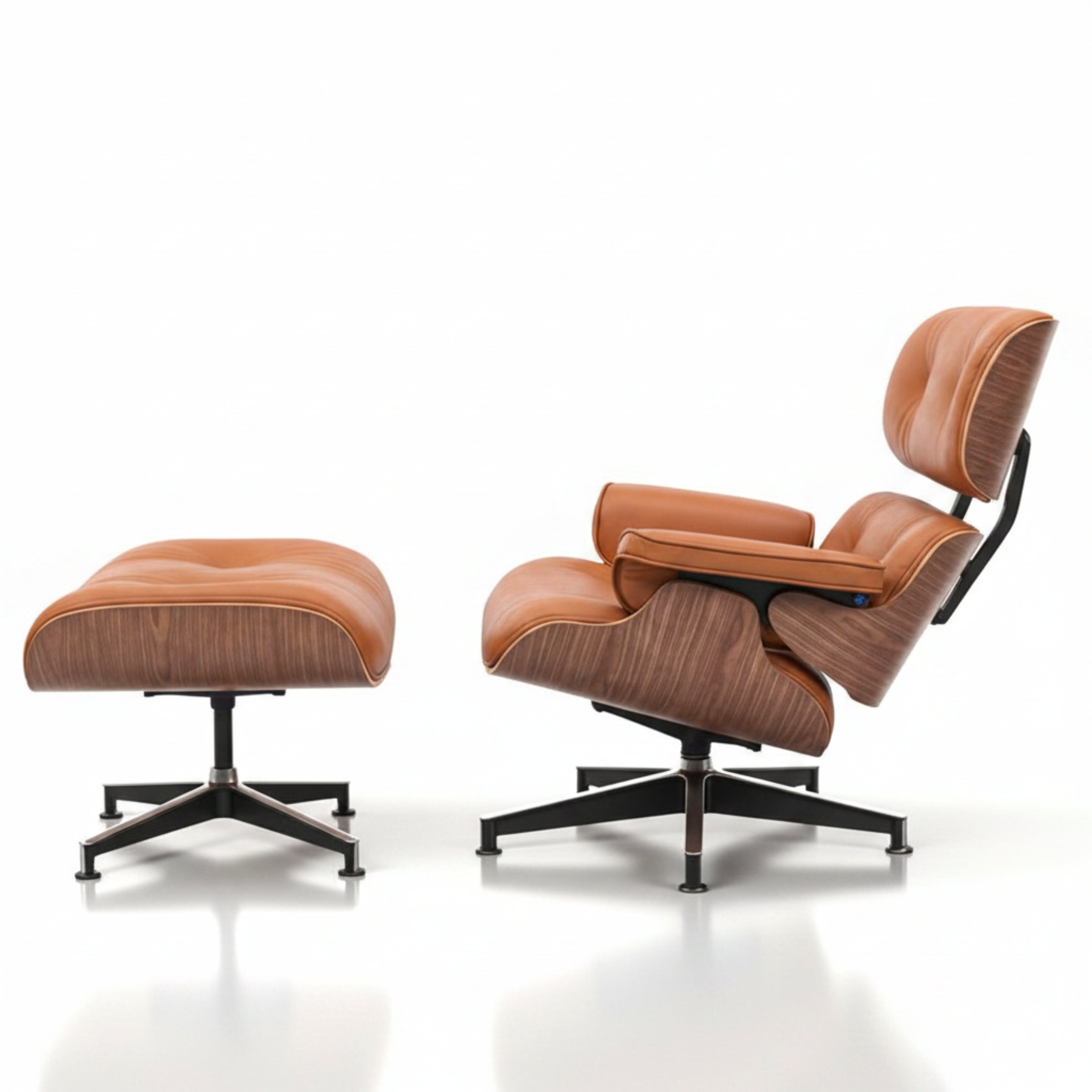 Eames Lounge Chair & Ottoman | Walnut Wood | All Colours