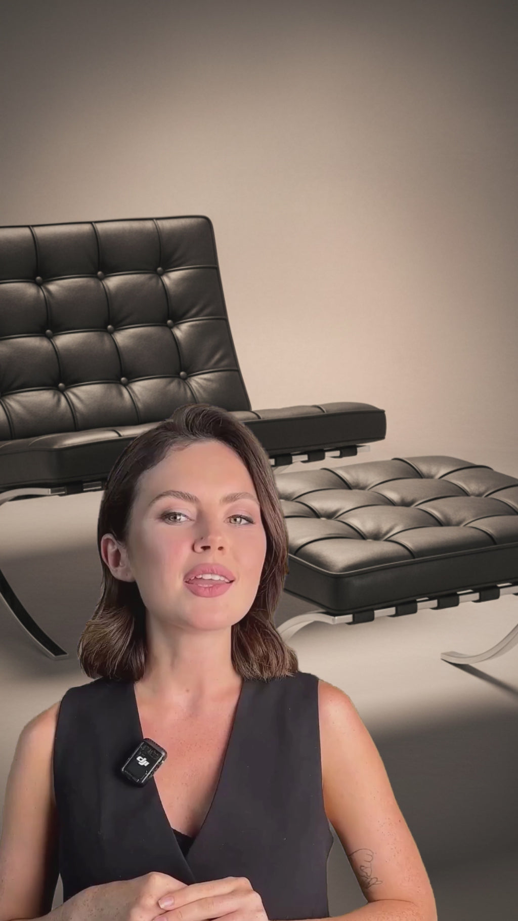 Barcelona Pavilion Chairs with Ottoman Video